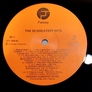 Creedence Clearwater Revival ‎- 20 Greatest Hits 1978 Hong Kong Pressing Vinyl LP ***READY TO SHIP from Hong Kong***